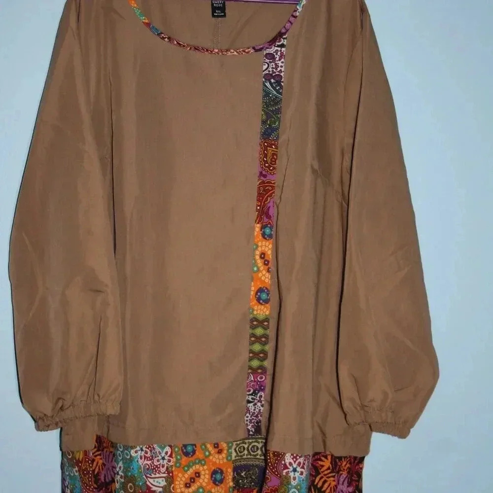 Emery Rose Brand 5xl Brown Top - Picture 3 of 11